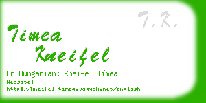 timea kneifel business card